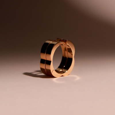 Серьги Ducale, розовое золото 18 карат, M, 4 мм