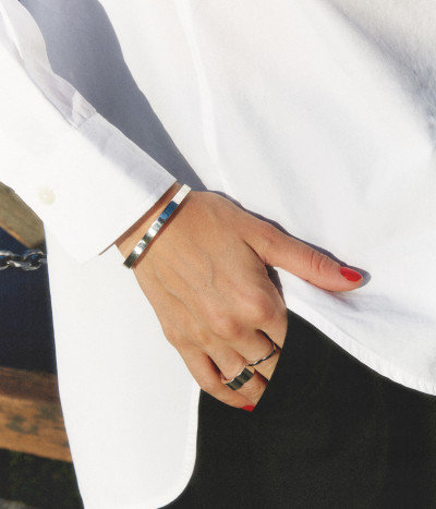 Браслет Ducale, белое золото 18 карат, 6 мм