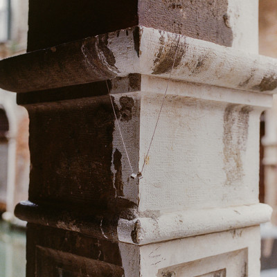 Подвеска Ducale, белое золото 18 карат, 5 мм