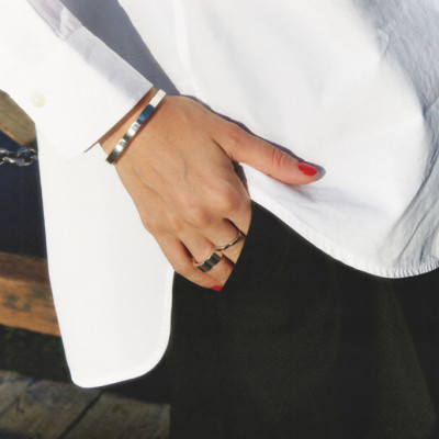 Кольцо Ducale, белое золото 18 карат, 8 мм