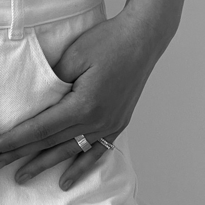 Кольцо Parthenon, белое золото 18 карат, бриллианты, 2 мм 