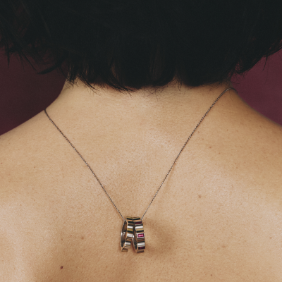 Кольцо Kazanskiy, белое золото 18 карат, рубины, 4 мм 