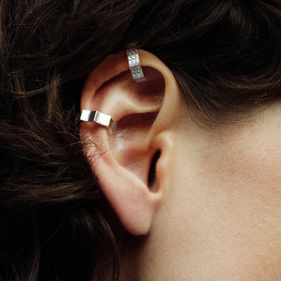 Кафф Kazanskiy, белое золото 18 карат, 3 мм (размеры S,M,L)